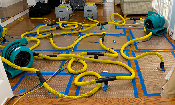 Professional Storm Water Damage Restoration technician working in Montpelier Station, VA